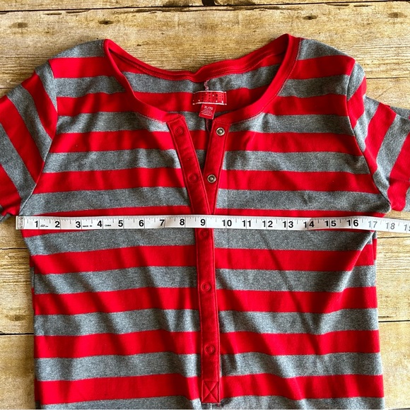 Target Intimates & Sleepwear Target Red And Gray Stripe Adult